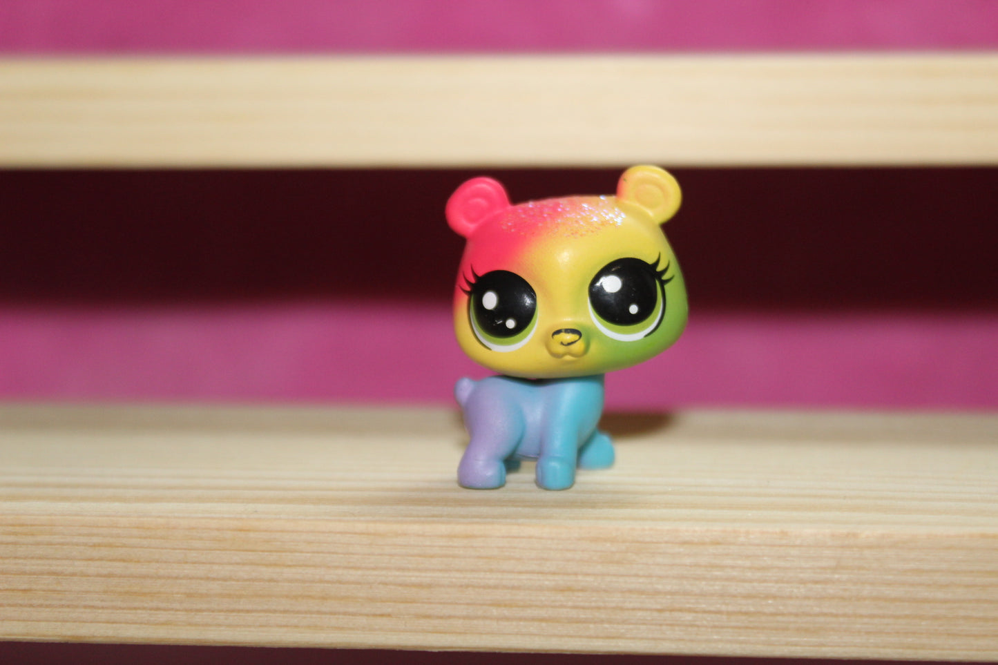 Authentic LPS Mini rainbow bear