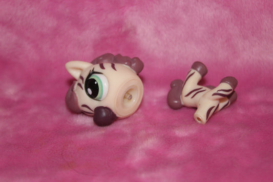 Authentic Blemished LPS Broken Head Peg Zebra (needs a new peg)